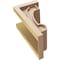 Ekena Millwork 8"W x 8"D x 16"H Wide Alma Rough Cedar Woodgrain TimberThane Corbel, Primed Tan CORUR08X08X16ALMRCPR - alternate 6
